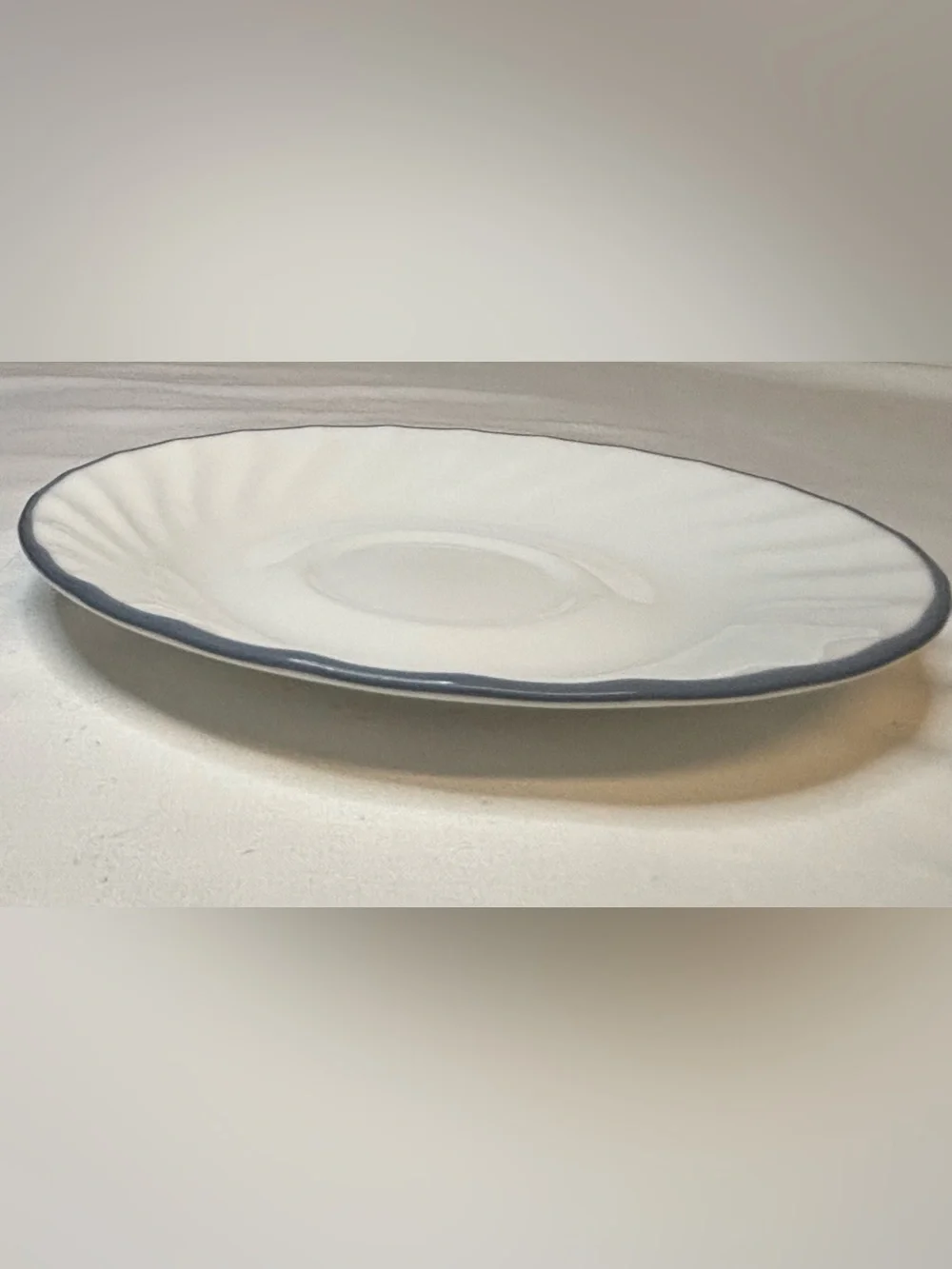 VTG Corelle Blue Velvet Swirl Saucer Plates Replacement 6.25
